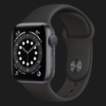 Apple Watch Series SE 44mm Space Gray with Black Sport Band (MYDT2)